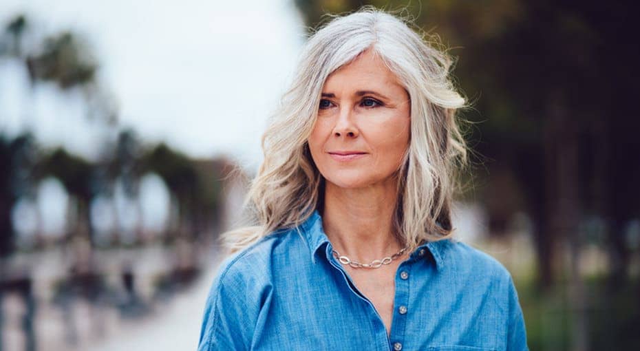 grey hair hairstyle